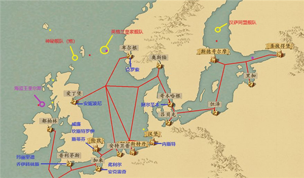 梦回大航海所有船员位置大全图1