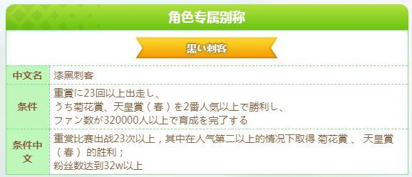 闪耀优俊少女米浴漆黑刺客称号获得方法攻略图2