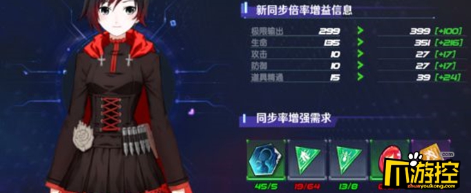 RWBY手游角色同步率怎么提高图1