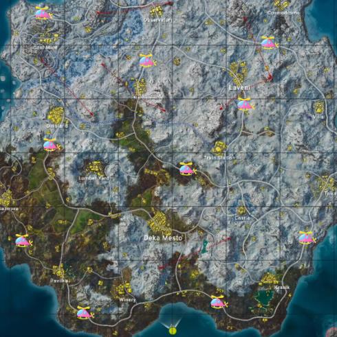 pubg维寒迪飞机刷新点介绍图1