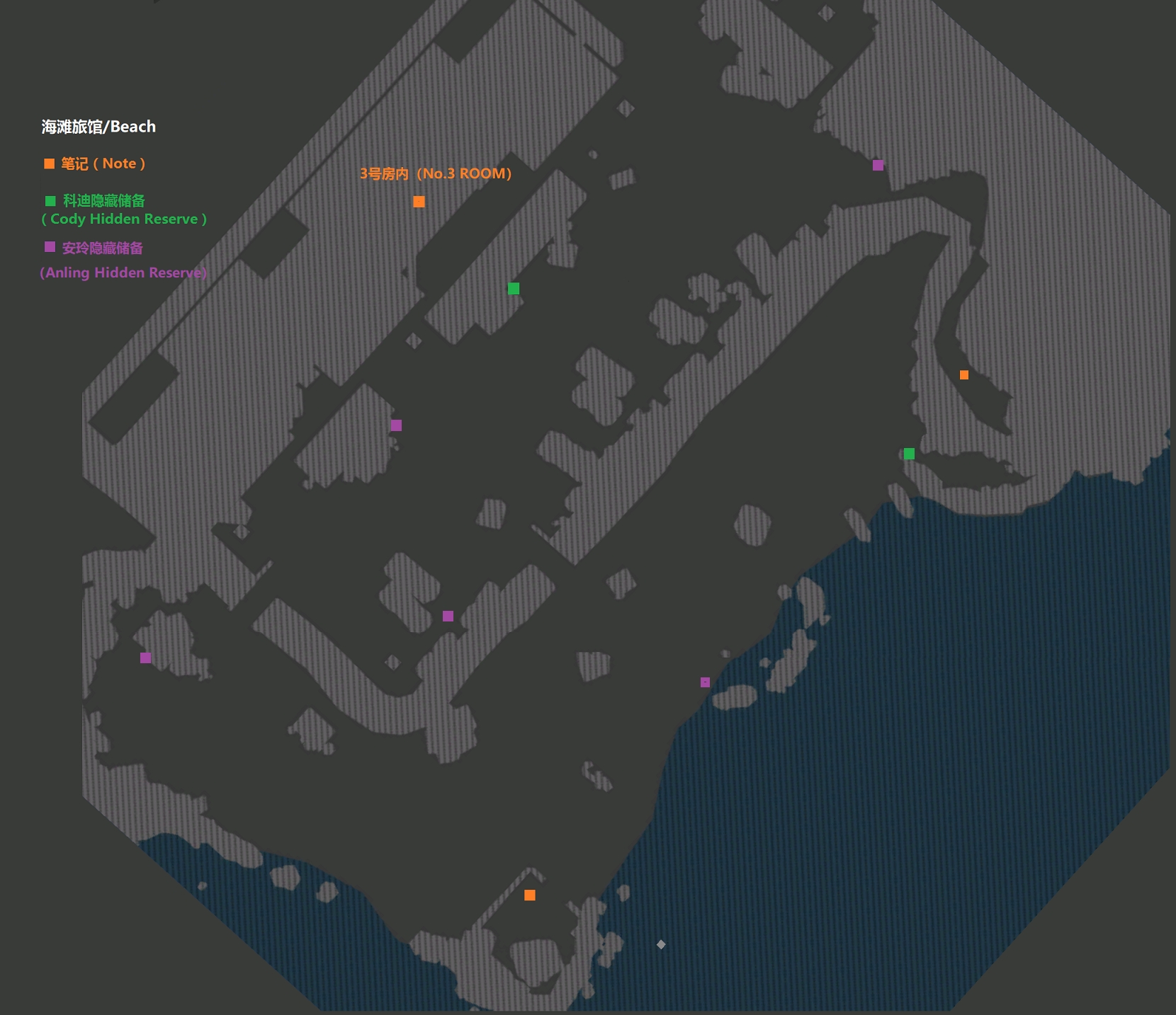苏醒之路海滩旅馆的日记本和隐藏物资在哪里 苏醒之路海滩旅馆的日记本和隐藏物资位置介绍图1