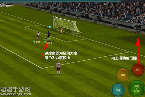 FIFA足球世界虚拟键盘吊射怎么操作图2