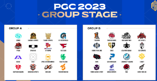 pubgpgc2023参赛队伍一览图3